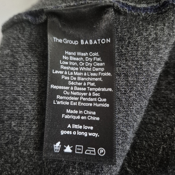 Babaton Aritzia Ty Navy Cardigan Mid Length Self Tie XXS - Picture 5 of 9